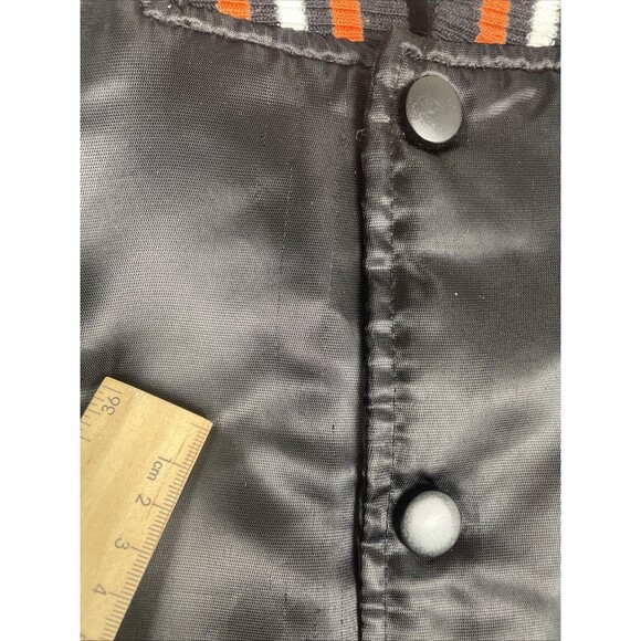 VTG 90s Baltimore Orioles Satin Bomber Varsity Jacket Mens Small Black MLB - Picture 9 of 16